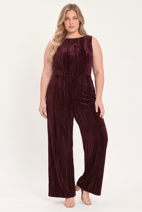 Flying Tomato BURGUNDY JUMPSUIT