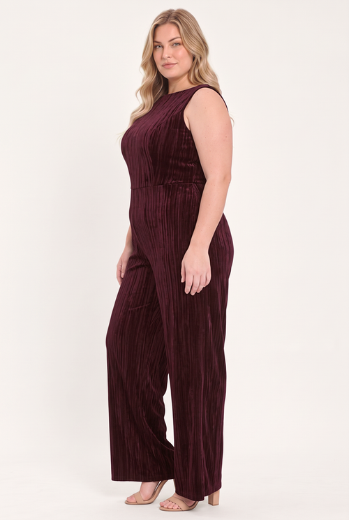 Flying Tomato BURGUNDY JUMPSUIT