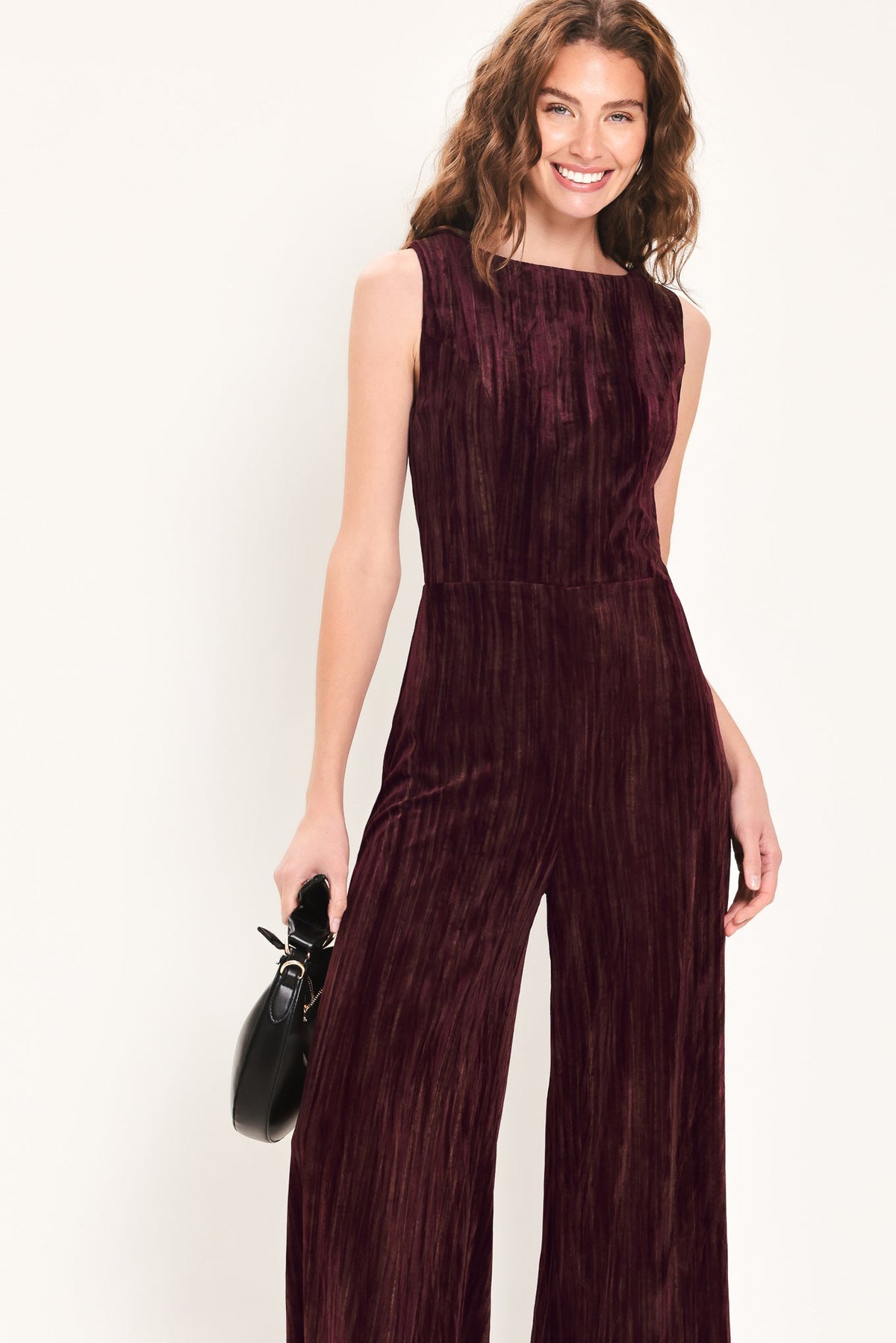 Flying Tomato BURGUNDY JUMPSUIT