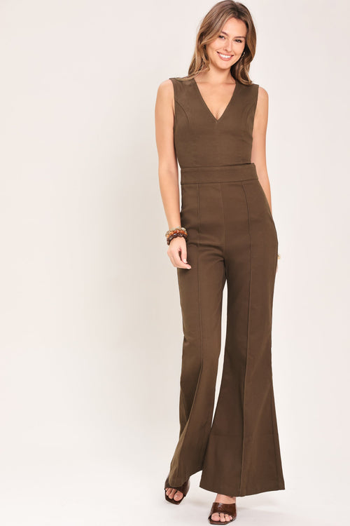 Flying Tomato BROWN JUMPSUIT