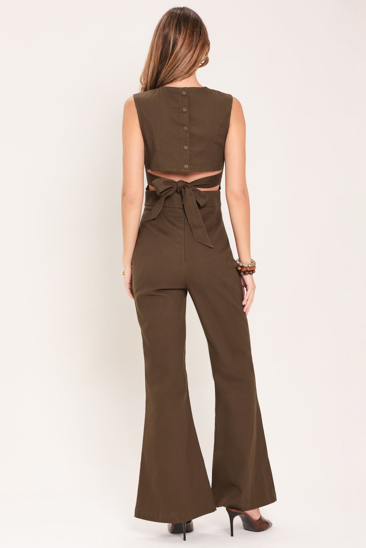 Flying Tomato BROWN JUMPSUIT