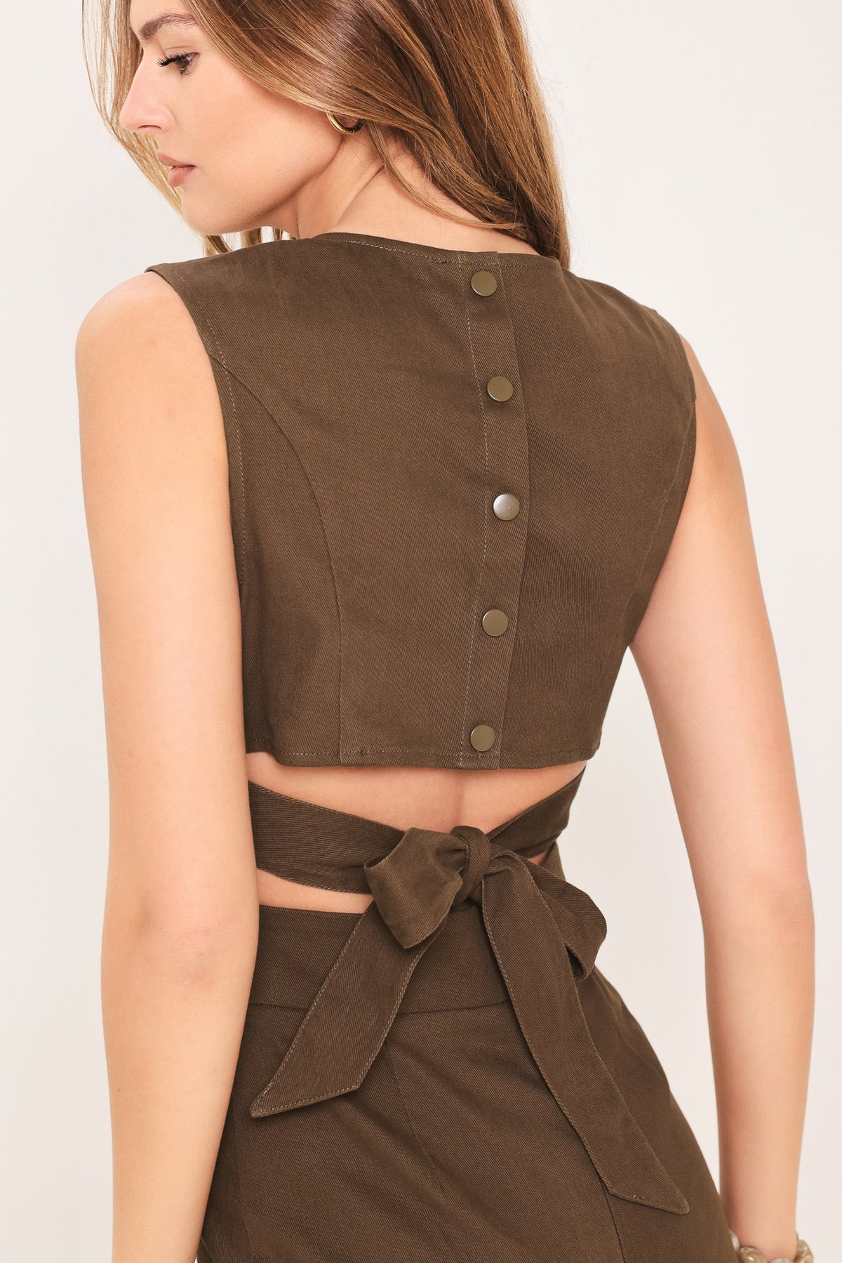 Flying Tomato BROWN JUMPSUIT