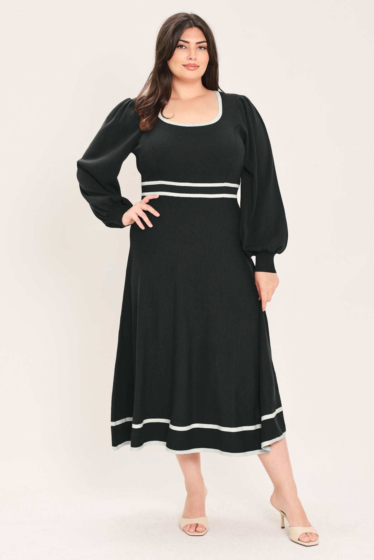 Flying Tomato BLACK/IVORY DRESSES