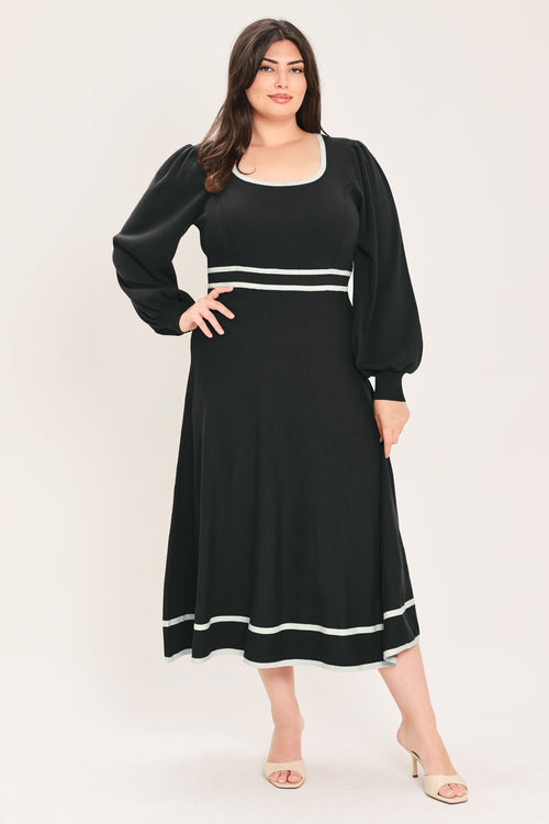 Flying Tomato BLACK/IVORY DRESSES