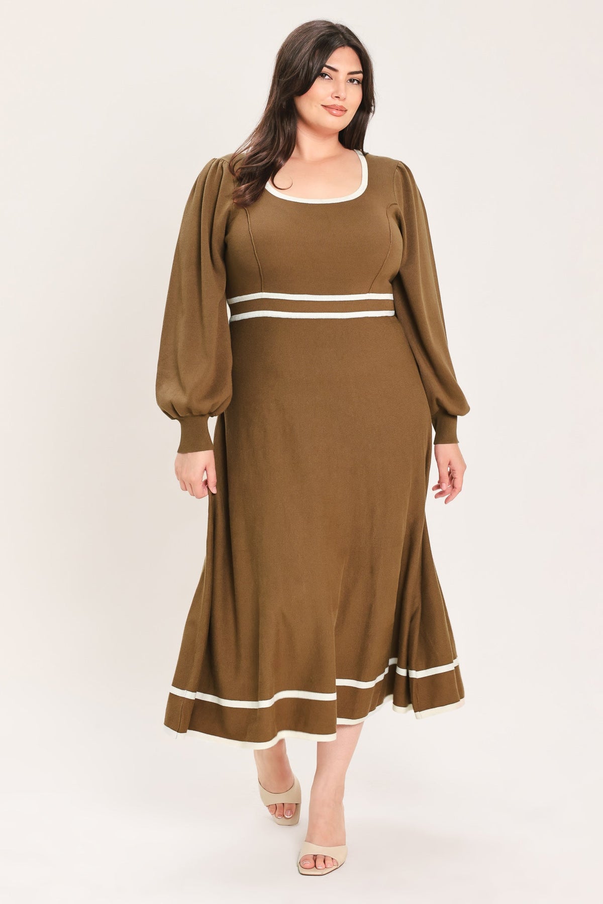 Flying Tomato BROWN DRESSES