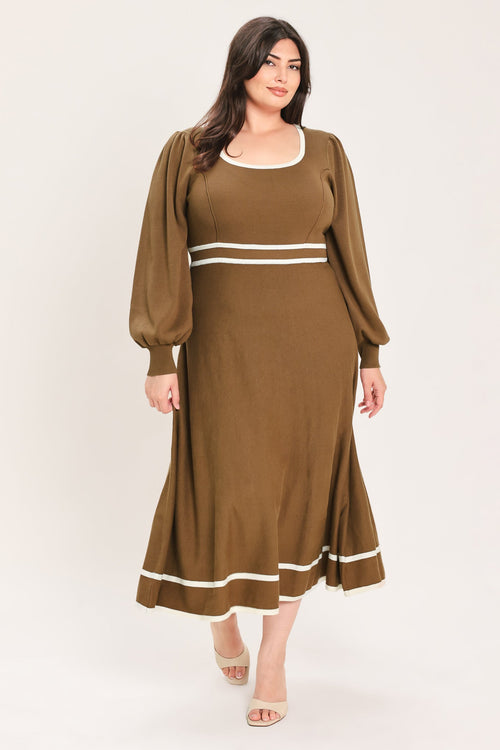 Flying Tomato BROWN DRESSES