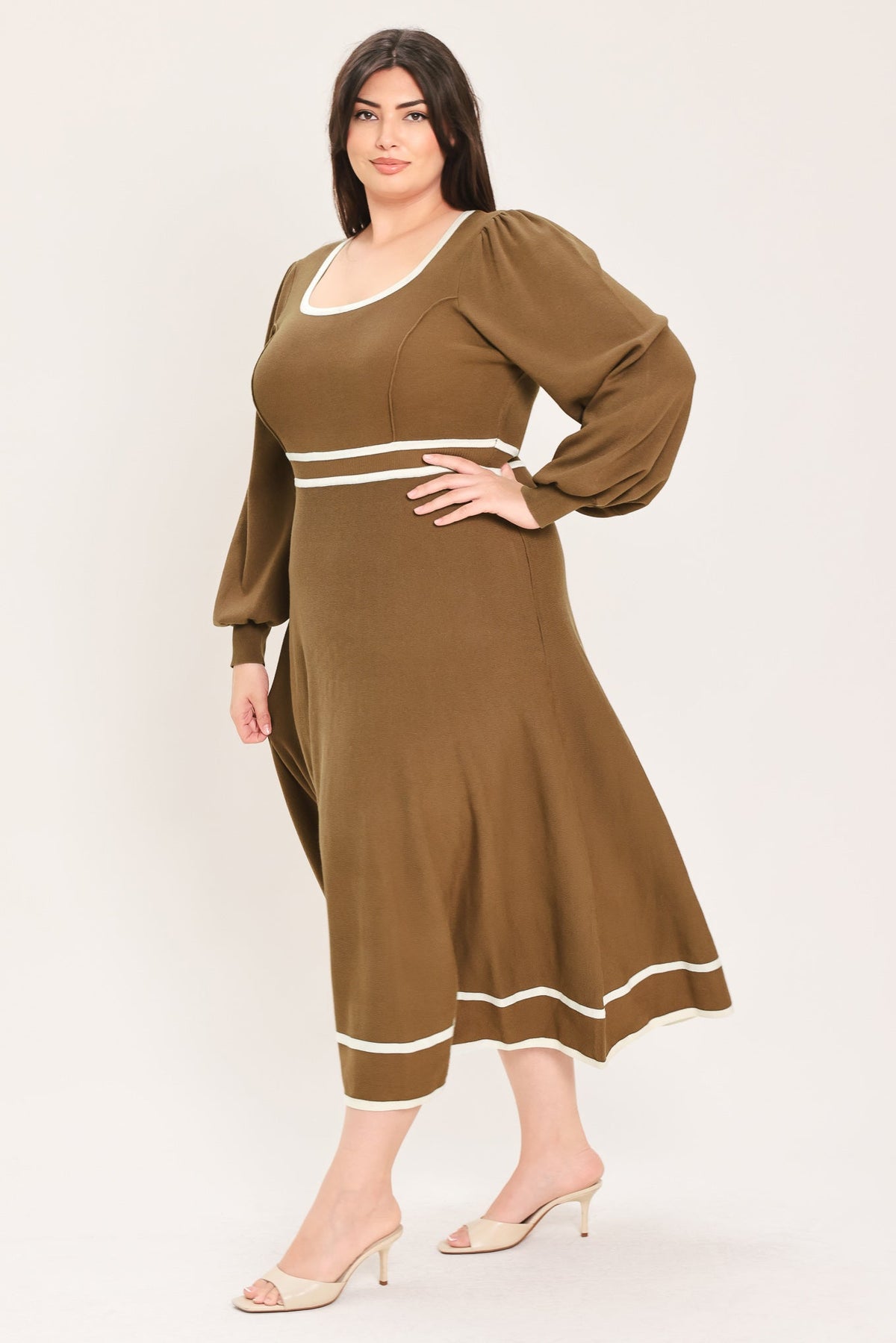 Flying Tomato BROWN DRESSES