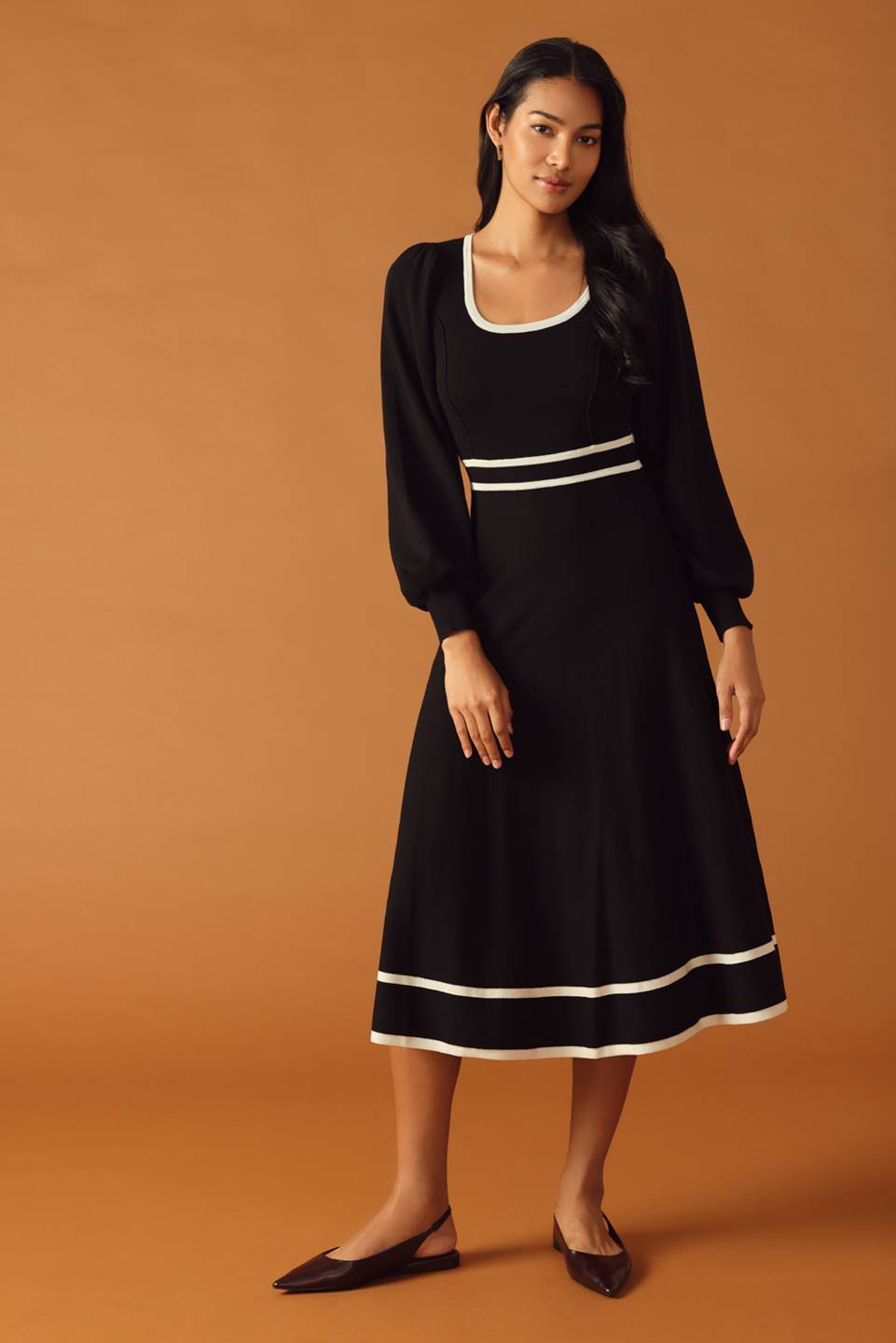 Flying Tomato BLACK/IVORY DRESSES
