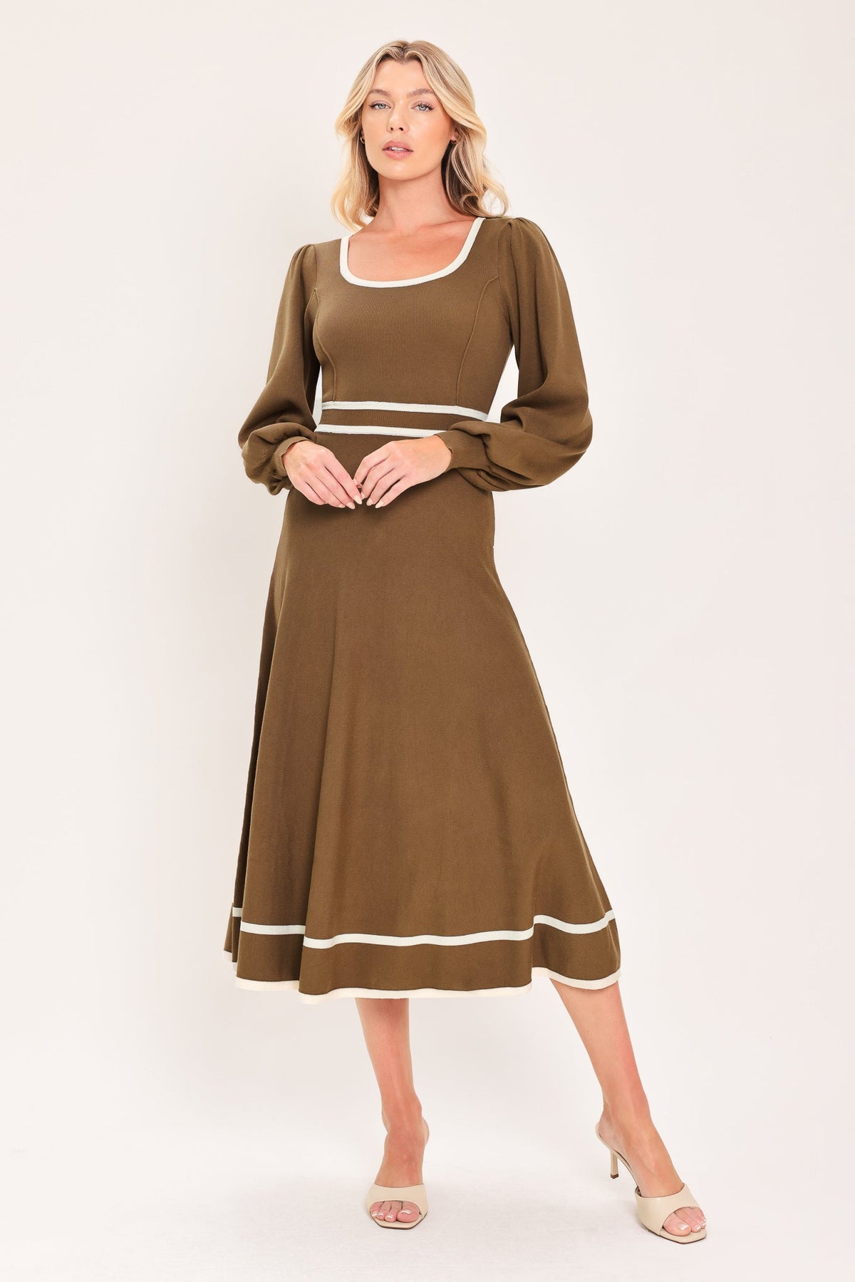 Flying Tomato BROWN DRESSES