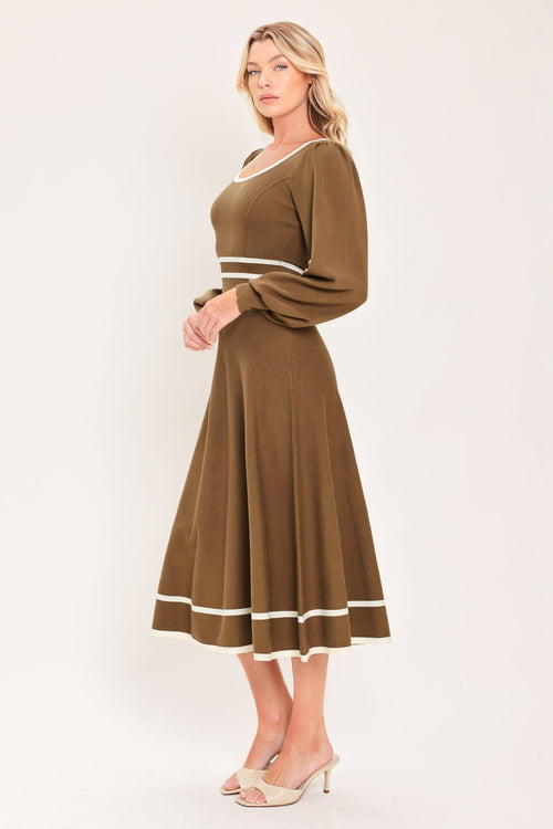 Flying Tomato BROWN DRESSES