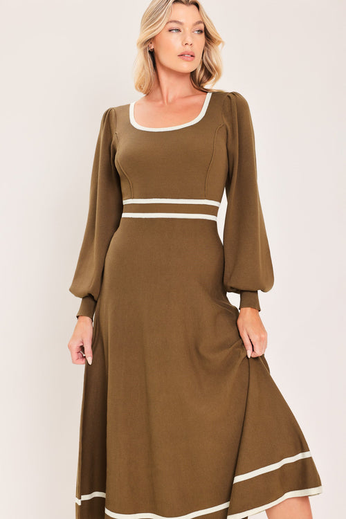 Flying Tomato BROWN DRESSES