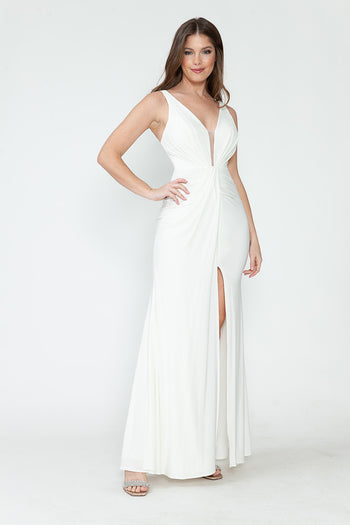 Wedding Dress V-Neck Spaghetti Strap Mermaid Gown By Lenovia 5308