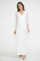 Bridal Dress Slit Jacket Ruched A-Line Wedding Gown By Lenovia 5293