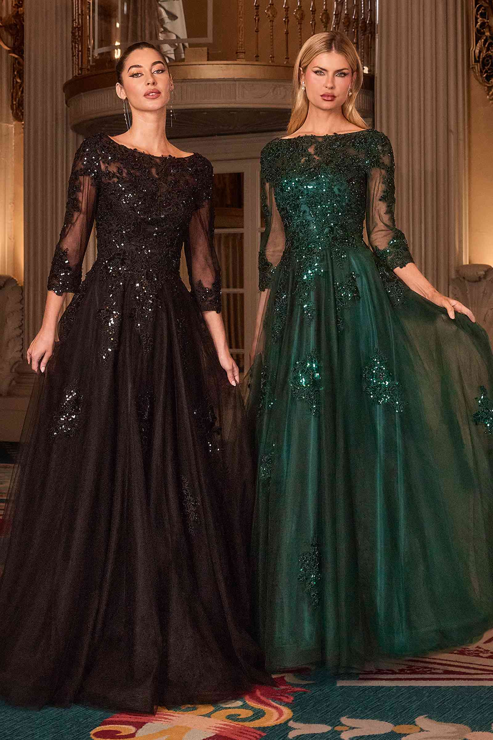 Ladivine J883 Mother of the Bride Long Dress
