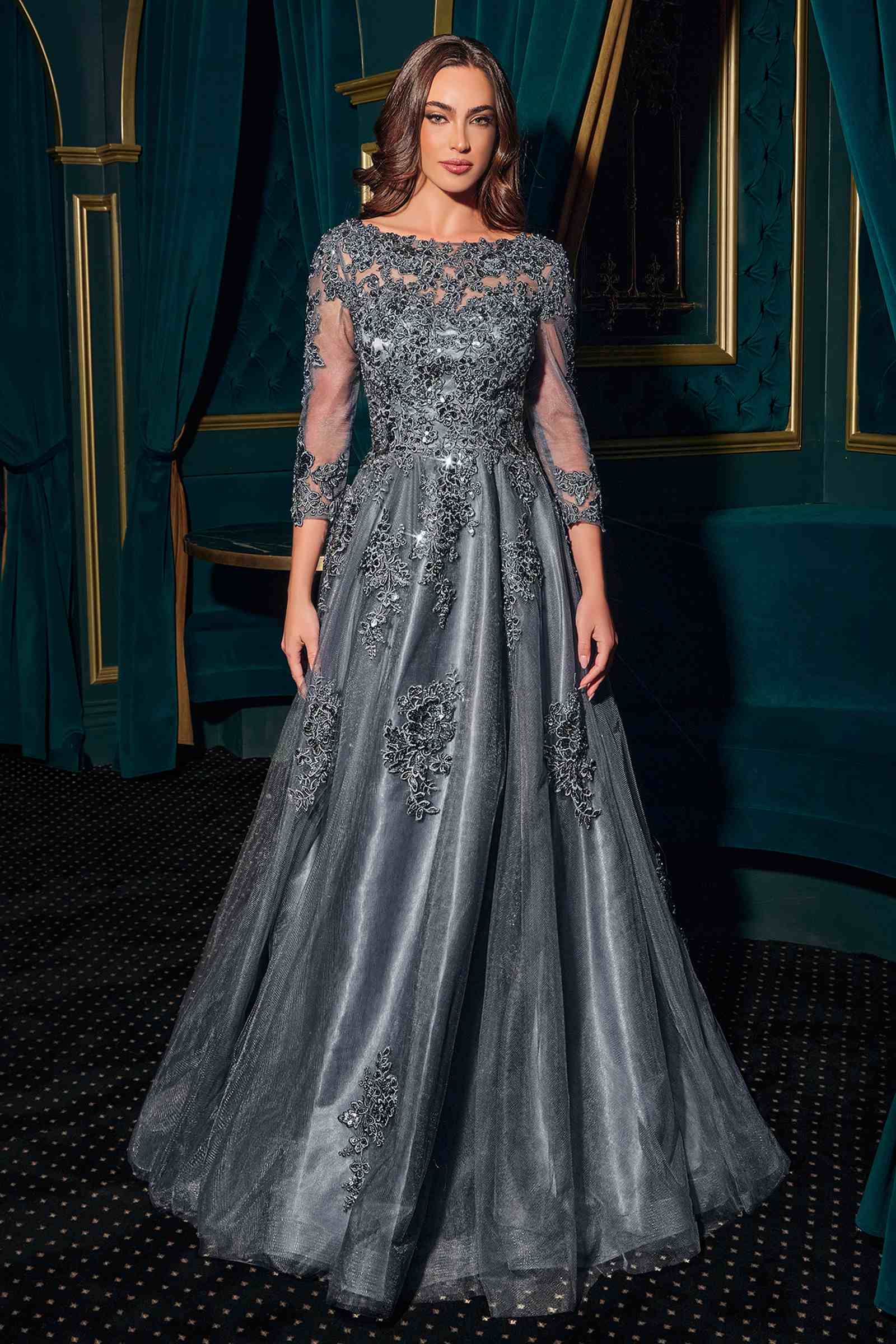Ladivine J883 Mother of the Bride Long Dress