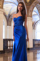 Ladivine J884 Strapless Satin Evening Gown