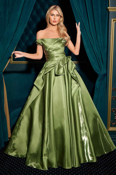 Ladivine J885 Off Shoulder Layered Organza Ball Gown