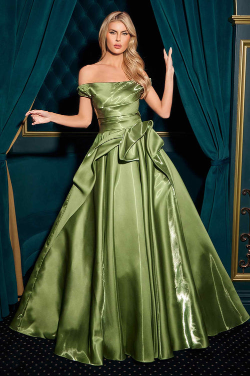 Ladivine J885 Off Shoulder Layered Organza Ball Gown