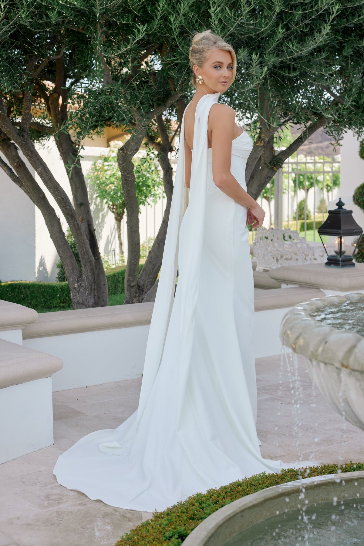 Nox Anabel JE1081 Strapless Fitted Long Corset Wedding Dress with Train