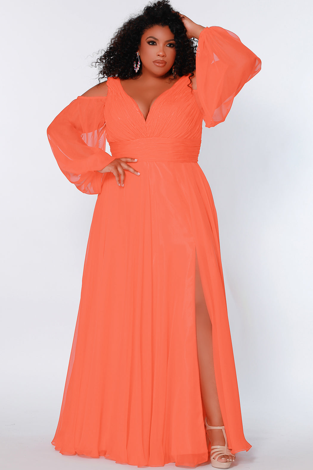 Sydney's Closet Coral Evening Dress