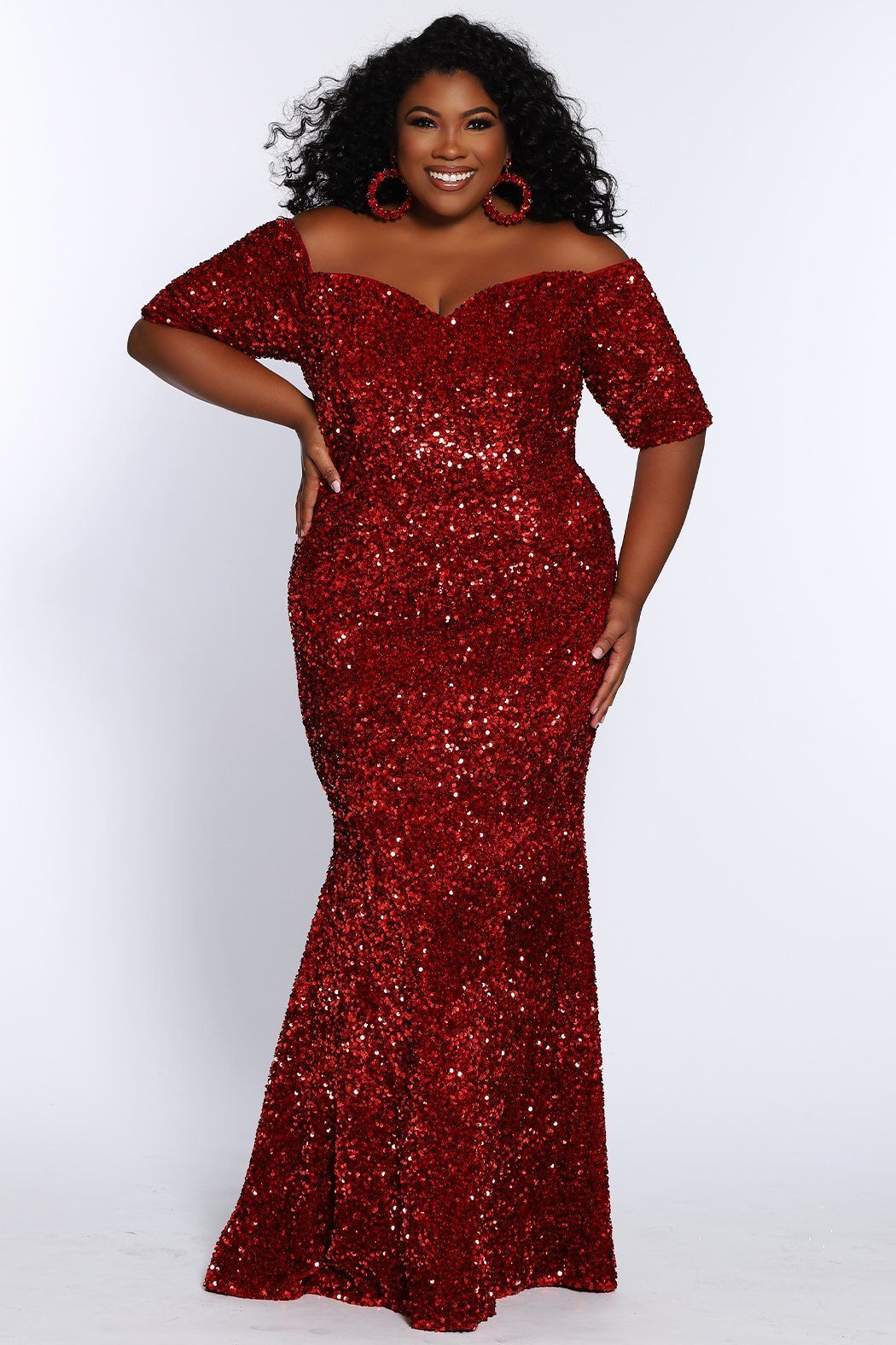 Sydney's Closet Cherry Evening Dress