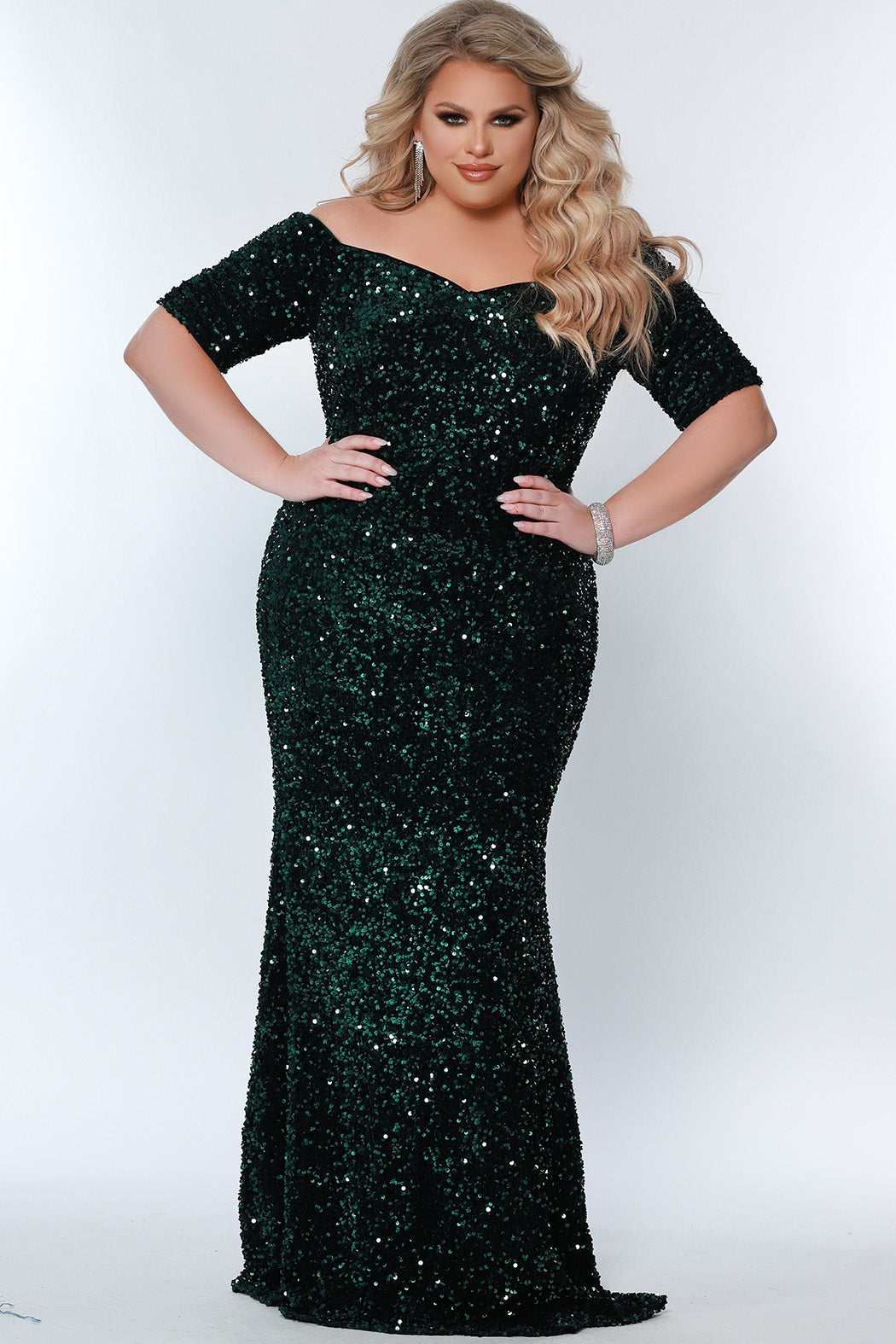 Sydney's Closet Forest Evening Dress