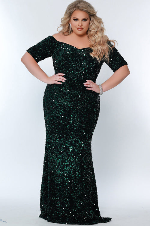 Sydney's Closet Forest Evening Dress