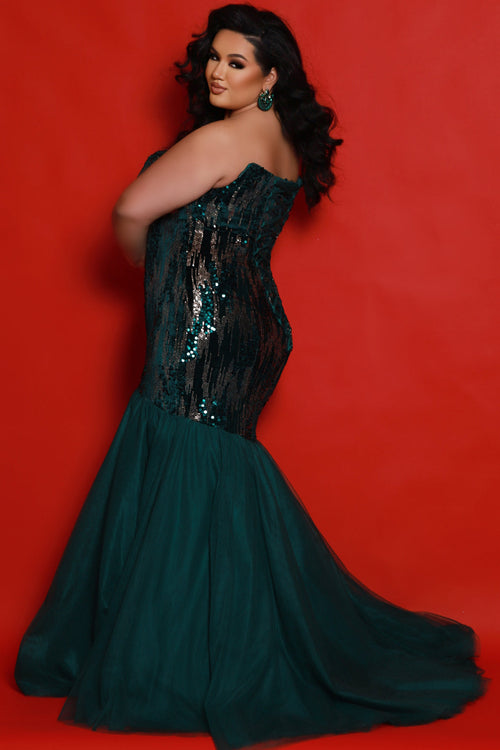 Sydney's Closet Emerald Prom Dress