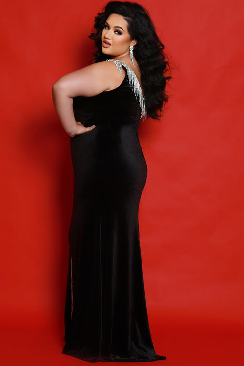 Sydney's Closet Hot Coral Evening Dress