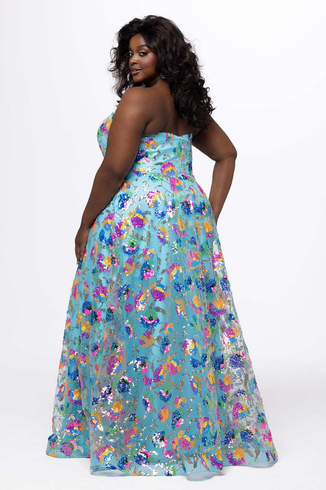 Sydney's Closet Aqua Evening Dress