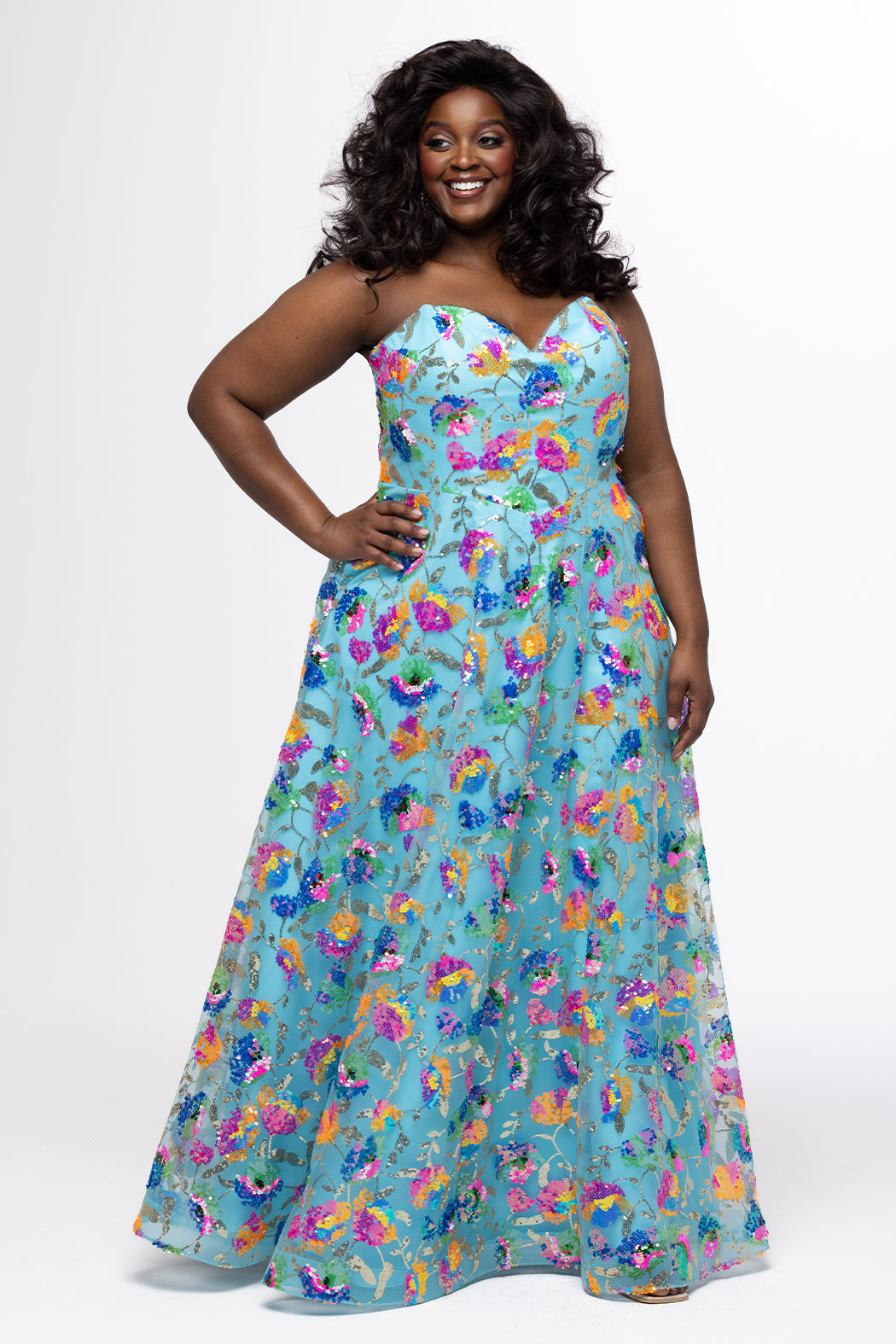 Sydney's Closet Aqua Evening Dress