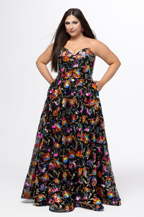 Sydney's Closet Aqua Evening Dress