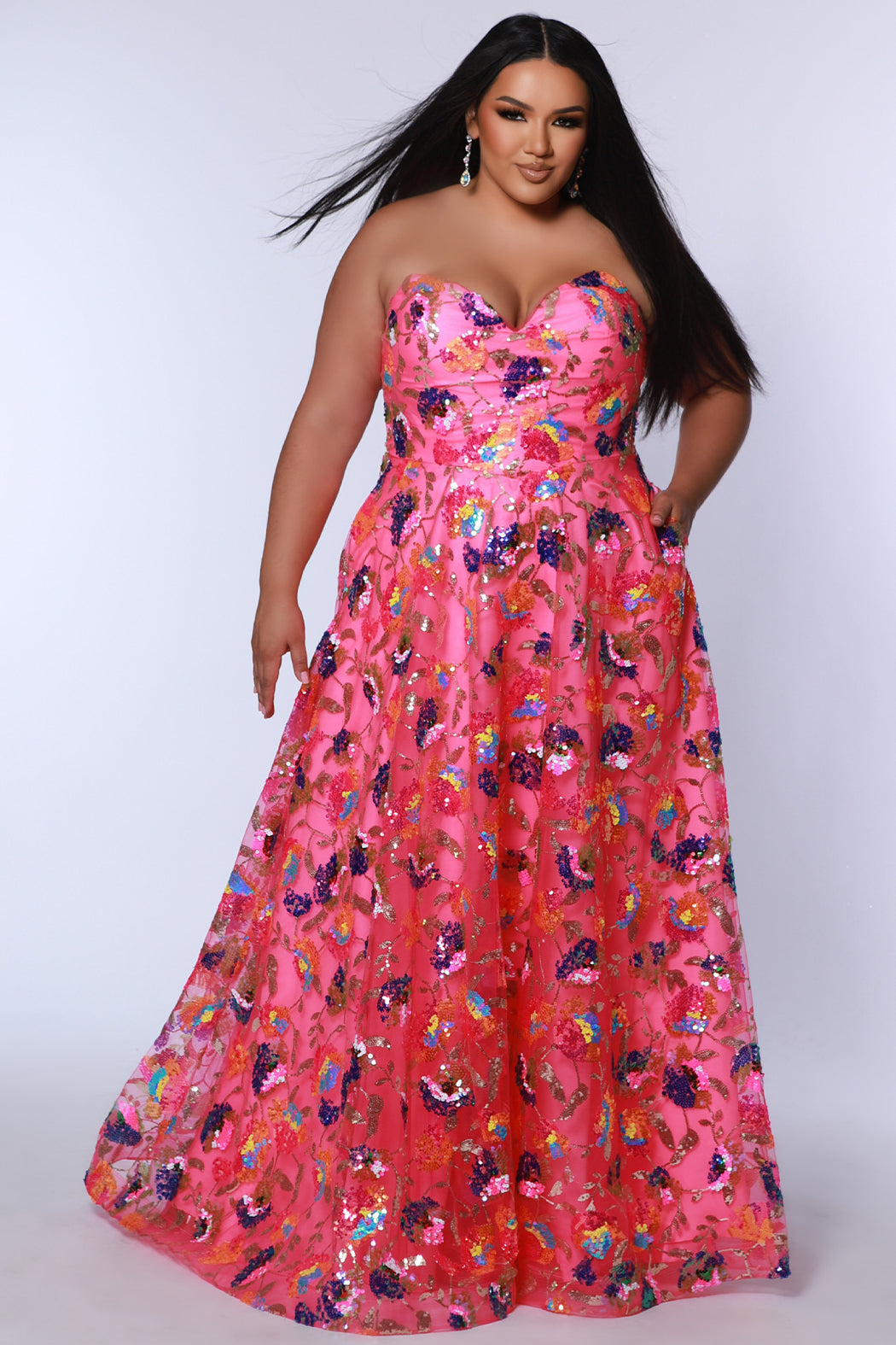 Sydney's Closet Bubblegum Evening Dress