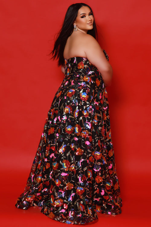 Sydney's Closet Aqua Evening Dress