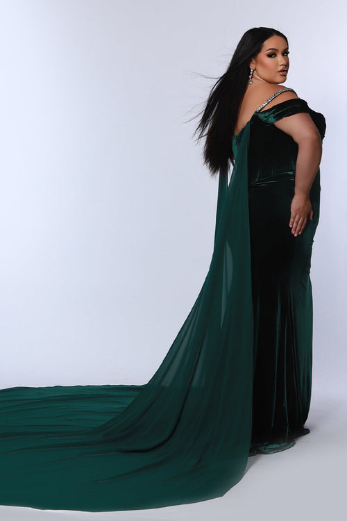 Sydney's Closet Burgundy Evening Dress