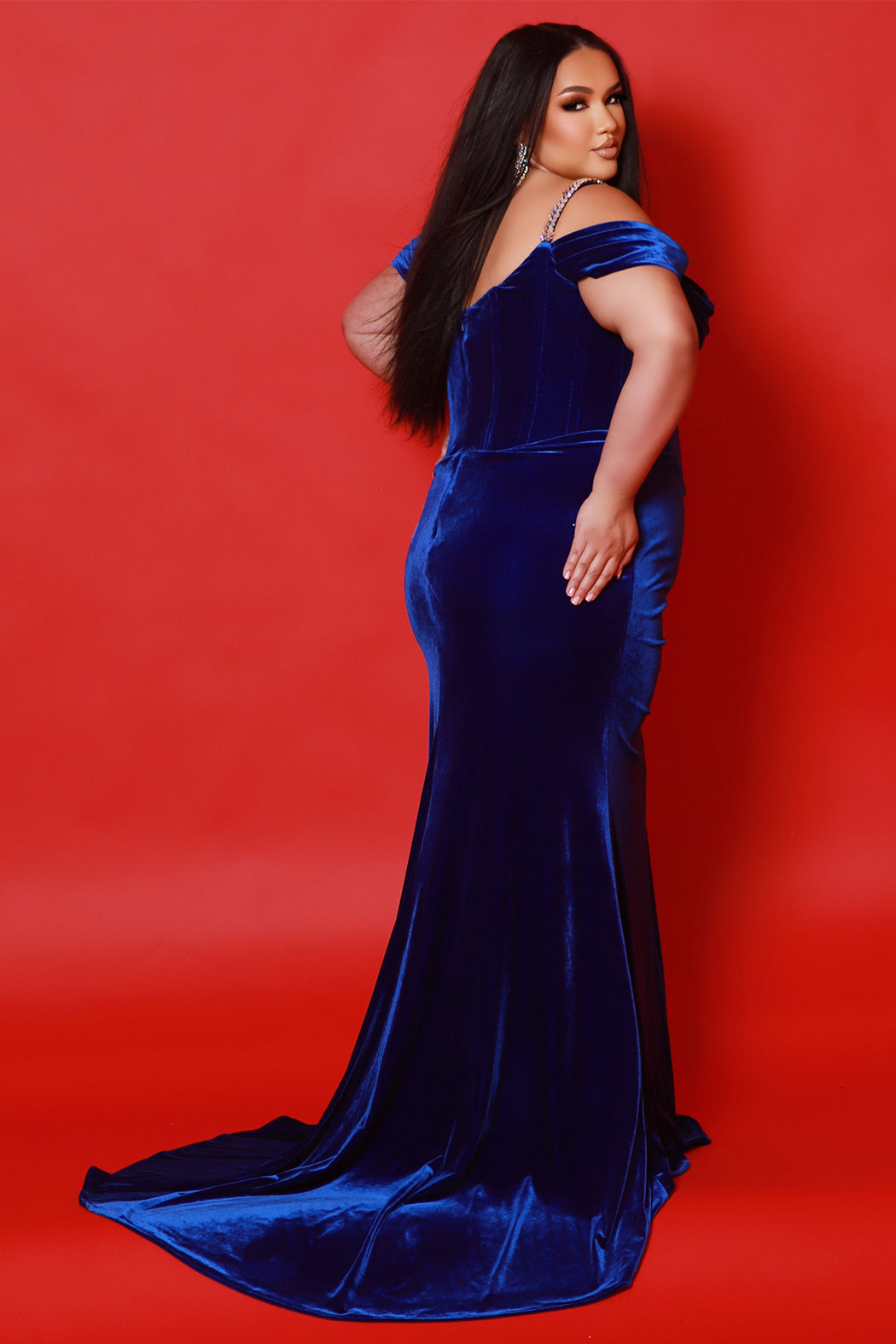 Sydney's Closet Burgundy Evening Dress