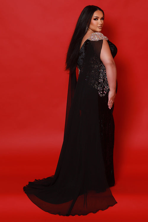 Sydney's Closet Black Evening Dress