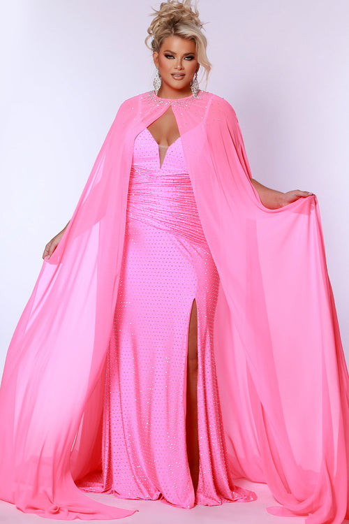 Sydney's Closet Hot Pink Evening Dress