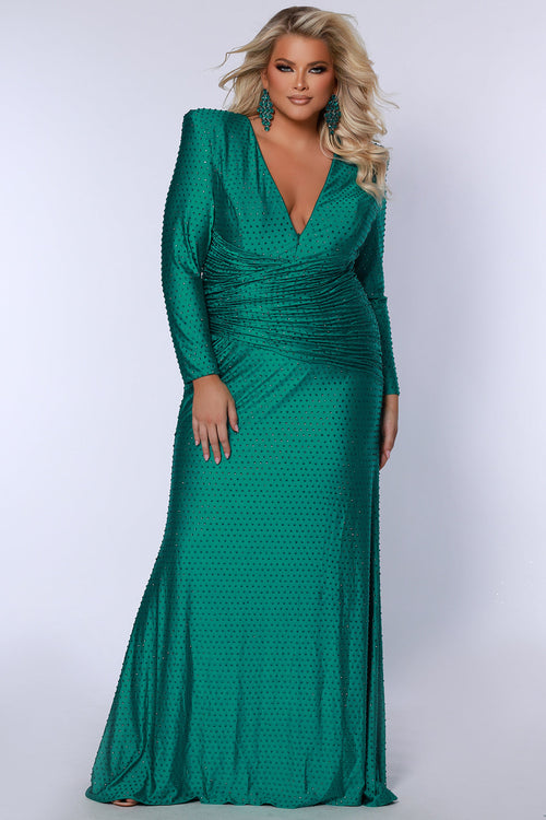 Sydney's Closet Emerald Evening Dress
