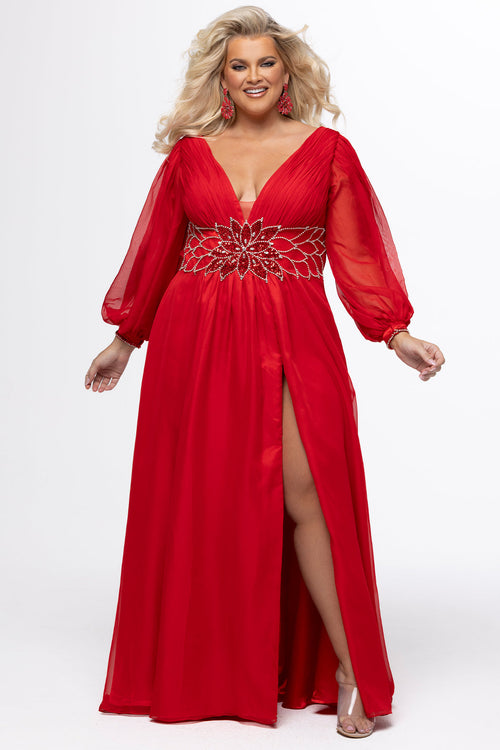 Sydney's Closet Cherry Evening Dress