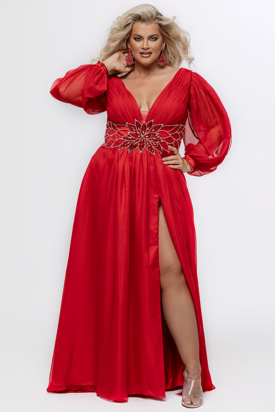 Sydney's Closet Cherry Evening Dress