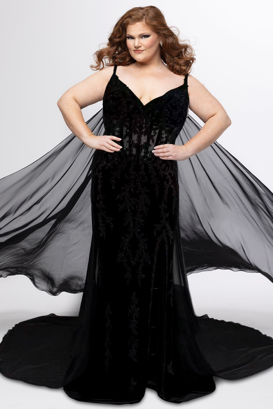 Sydney's Closet Black/White Prom Dress