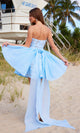 Vestido de fiesta corto de encaje sin tirantes Nox Anabel JQ1017