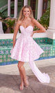 Vestido de fiesta corto de encaje sin tirantes Nox Anabel JQ1017