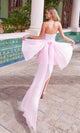 Vestido de fiesta corto de encaje sin tirantes Nox Anabel JQ1017