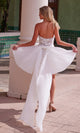 Vestido de fiesta corto de encaje sin tirantes Nox Anabel JQ1017