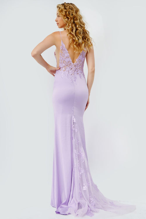 Jovani 23124 Long Formal Beaded Mermaid Prom Dress