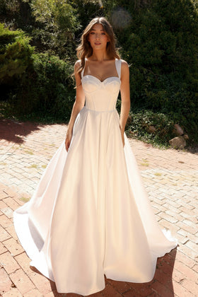 Nox Anabel JW981 Sweetheart A-Line Long Wedding Dress