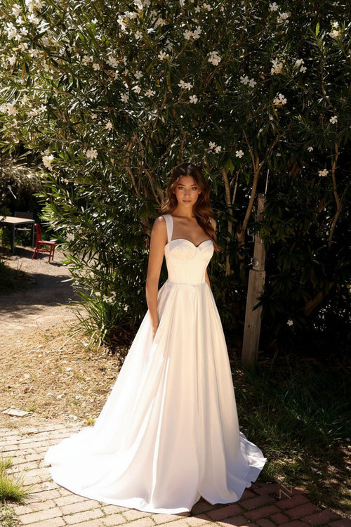 Nox Anabel JW981 Sweetheart A-Line Long Wedding Dress