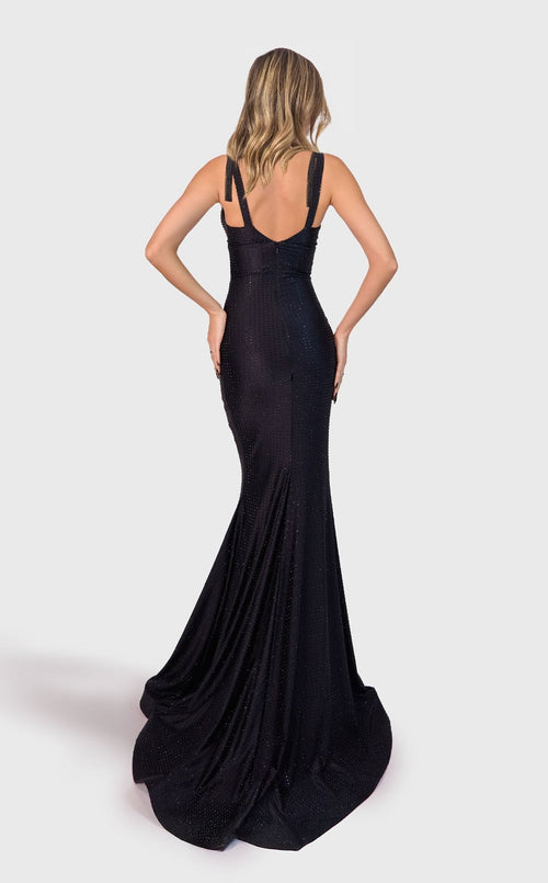 Jessica Angel JA2706 V-Neck Mermaid Side Slit Formal Floor-Length Dress